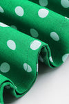 Groene Polka Dot Vintage Jurk