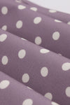 Jaren '50 Paarse Polka Dot Jurk Met Riem