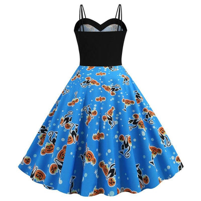 Speciale Rockabilly-Jurk Voor Halloween