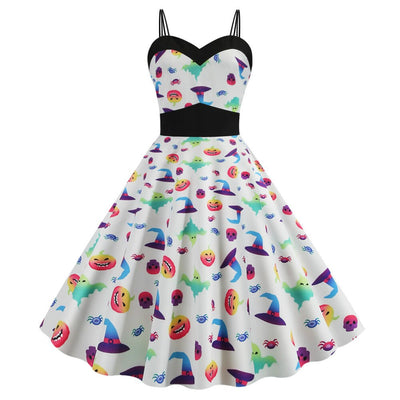 Speciale Rockabilly-Jurk Voor Halloween