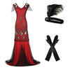 Gatsby 1920 Maxi-Jurk Rood