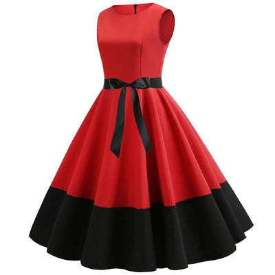 Rode En Zwarte Rockabilly Jurk