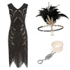 Gatsby 20s Stijl Jurk Zwart