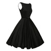 Zwarte Rockabilly-Jurk