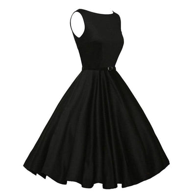 Zwarte Rockabilly-Jurk