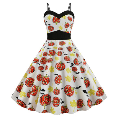 Speciale Rockabilly-Jurk Voor Halloween