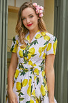 Vintage Jurk Met Zomerprint