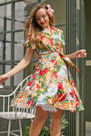 Vintage Jurk Met Zomerprint