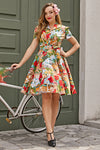 Vintage Jurk Met Zomerprint