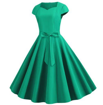 Groene Vintage Jaren 50 Jurk