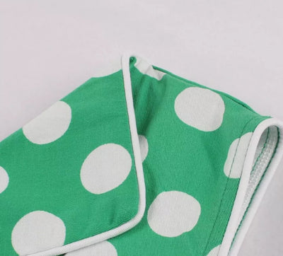 Little 50s Groene Polka Dot Jurk