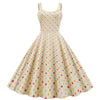 Beige Pin-Up Jurk Uit De Jaren 50