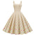 Beige Pin-Up Jurk Uit De Jaren 50