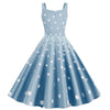 50s Pin Up Jurk Blauw