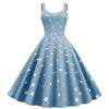 50s Pin Up Jurk Blauw