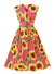 50s Pin Up Jurk Mooie Bloemen