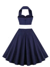 50s Pin Up Jurk Donkerblauw