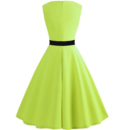 Neon Pin-Up Jurk Uit De Jaren 50