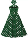 Appelgroene Jaren 50 Pin-Up Jurk