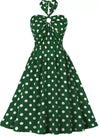 Appelgroene Jaren 50 Pin-Up Jurk