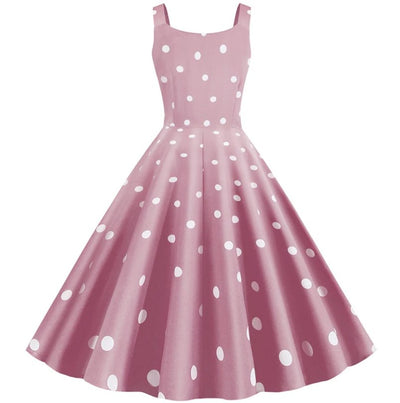 50s Pin-Up Roze Jurk