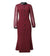 Dames Jaren 40 Jurk Bordeaux