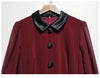 Dames Jaren 40 Jurk Bordeaux