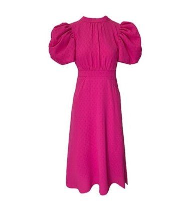 Jaren '40 Roze Volume Jurk