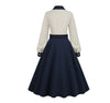 50s Marineblauwe Jurk