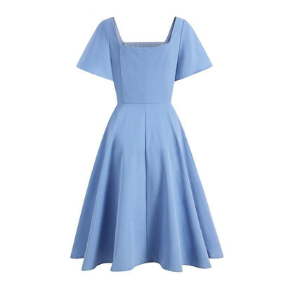 50s Pastelblauwe Jurk