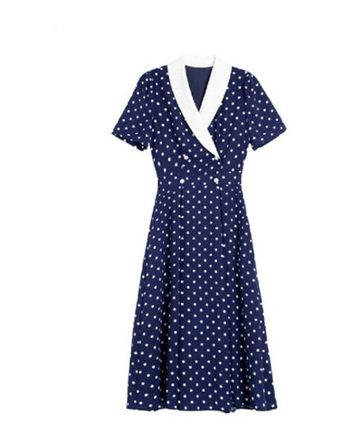 Vintage Polka Dot Shift-Jurk