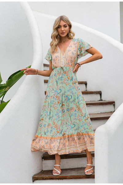 Vintage Hippie Maxi-Jurk