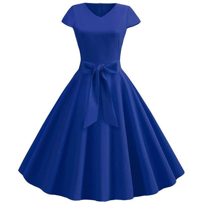 50s Pin Up Jurk Blauw