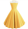 Gele Jaren 50 Pin-Up Jurk