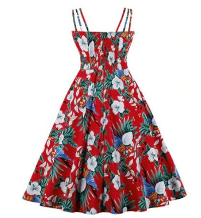 50s Rockabilly Jurk Rood