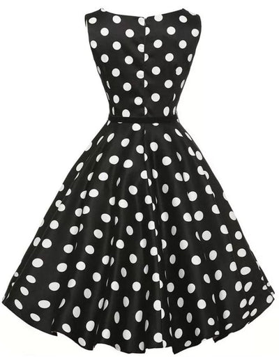 Retro Rockabilly-Jurk Met Stippen Uit De Jaren 50