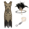 Gatsby Champagne Jaren 20 Stijl Jurk