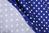 Vintage Jaren '50 Blauwe Polka Dot Jurk