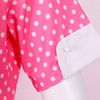 Vintage Jaren '50 Roze Polka Dot Jurk