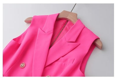 Fuschia 40s Vintage Kokerjurk