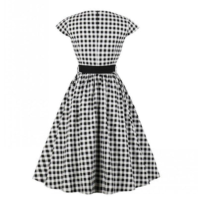 Gingham-Jurk Uit De Jaren 60