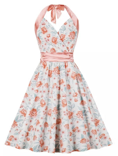 Roze Vintage Receptie Jurk