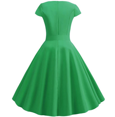 Groene Vintage Jaren 60 Jurk